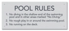 State Pool Sign - Pool Rules - Iowa Compliant