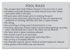 State Pool Sign - Pool Rules - Maine Compliant