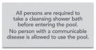 State Pool Sign - Pool Rules - Massachusetts Compliant
