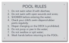 State Pool Sign - Pool Rules - Mississippi