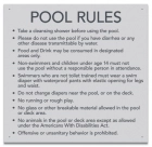 State Pool Sign - Pool Rules - Montana Compliant
