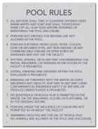 State Pool Sign - Pool Rules - Nevada Compliant