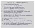 State Pool Sign - Pool Rules - New Mexico