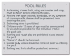 State Pool Sign - Pool Rules - OK Compliant