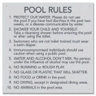 State Pool Sign - Pool Rules - Oregon Compliant
