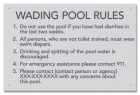 State Pool Sign - Pool Rules - Oregon Compliant