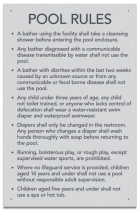 State Pool Sign - Pool Rules - Utah Compliant