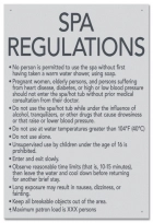 State Pool Sign - Spa Regulations - Nebraska Compliant