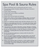 State Pool Sign - Spa Rules - DC Compliant