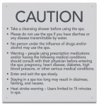 State Pool Sign - Spa Rules - Montana Compliant