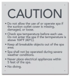 State Pool Sign - Spa Rules