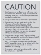 State Pool Sign - Spa Rules - New York City Compliant