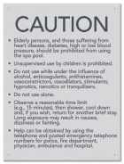 State Pool Sign - Spa Rules - New York Compliant