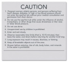 State Pool Sign - Spa Rules - North Carolina Compliant