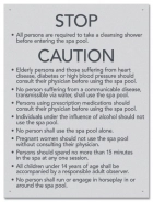 State Pool Sign - Spa Rules - Oregon Compliant