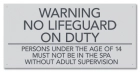 State Pool Sign - Spa Rules - Texas Compliant