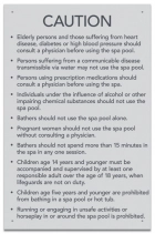 State Pool Sign - Spa Rules - Utah Compliant