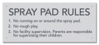 State Pool Sign - Spray Pad Rules - Iowa Compliant