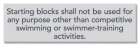 State Pool Sign - Starting Blocks - New York City Compliant