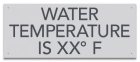 State Pool Sign - Water Temperature - Wisconsin Compliant