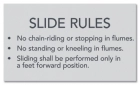State Pool Sign - White-Water Slide Rules - New York Compliant