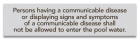 Tennessee Communicable Disease Pool Sign