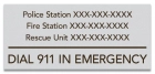 Tennessee Emergency Contacts Sign