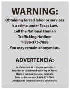 Texas Bilingual Human Trafficking Notice - Celtec