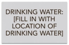 Texas Drinking Water Location Sign
