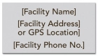 Texas Emergency Phone Location Sign