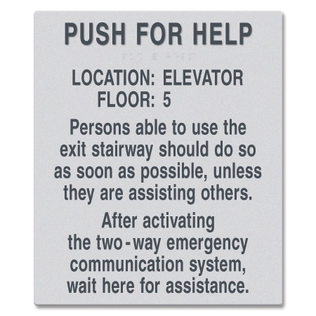 Two-Way Communication Information Sign