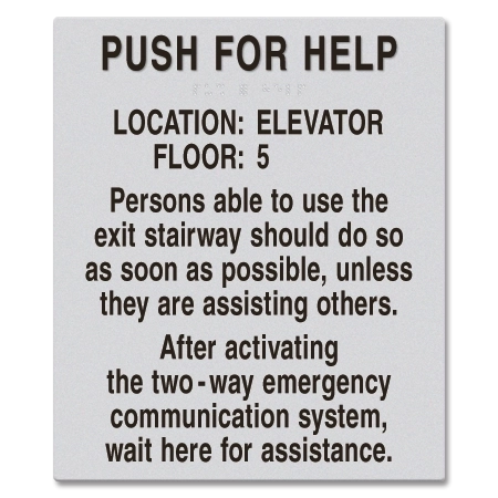 Two-Way Communication Information Sign