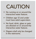 Utah Interactive Water Feature Caution Sign