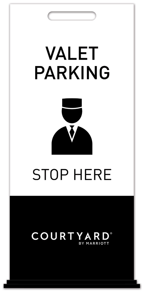 Valet Parking Free-Standing Floor Sign