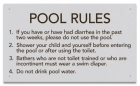 Virginia Pool Rules Sign