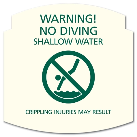 Warning! No Diving - Shallow Water
