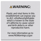Warning Sign: Plastic and Vinyl - CELTEC Material