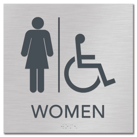 Women Sign w/Female & Dynamic ISA Symbols