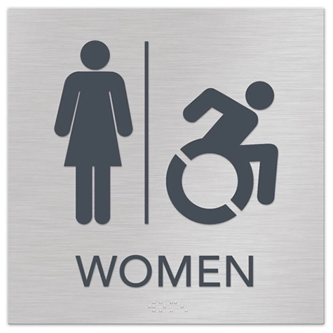 Women Sign w/Female & Dynamic ISA Symbols