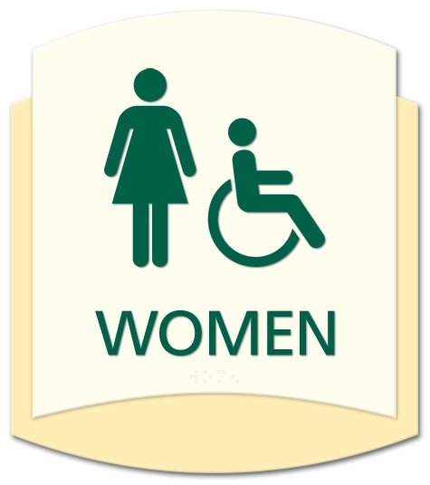 Women Sign w/Female & ISA Symbols