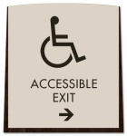 Accessible Direction Sign w/ ISA