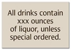 Alcohol Warning Sign - Alabama Compliant
