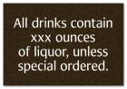 Alcohol Warning Sign - Alabama Compliant