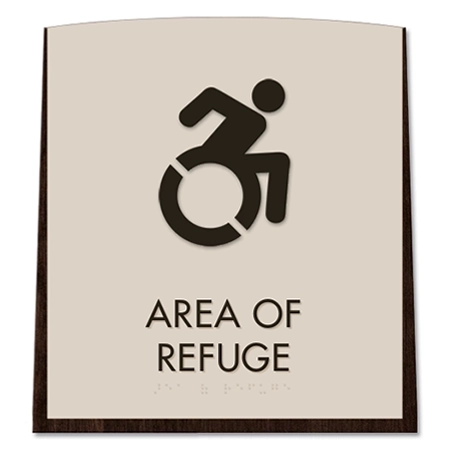 Area of Refuge Sign - Dynamic ISA Symbol