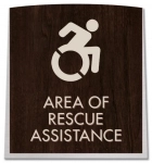 Area of Rescue Assistance Sign - NYC Compliant