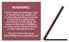 EaselWarning Sign: Foods and Beverages