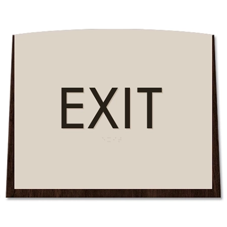 "Exit" Egress Sign - CA Compliant
