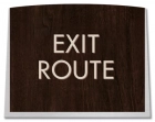 "Exit Route" Egress Sign - CA Compliant