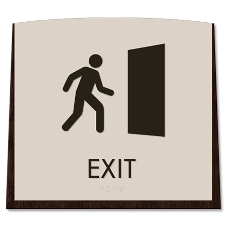 Exit Sign w/ Symbol