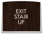 "Exit Stair Up" Egress Sign - CA Compliant